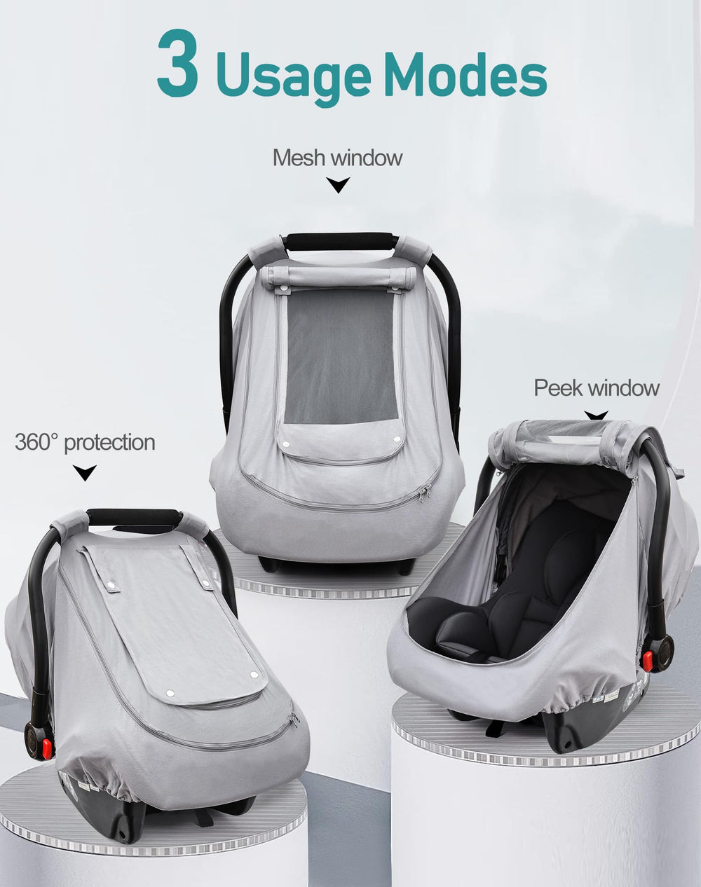 YVMVDV fits chicco and doona strollers for versatile use.