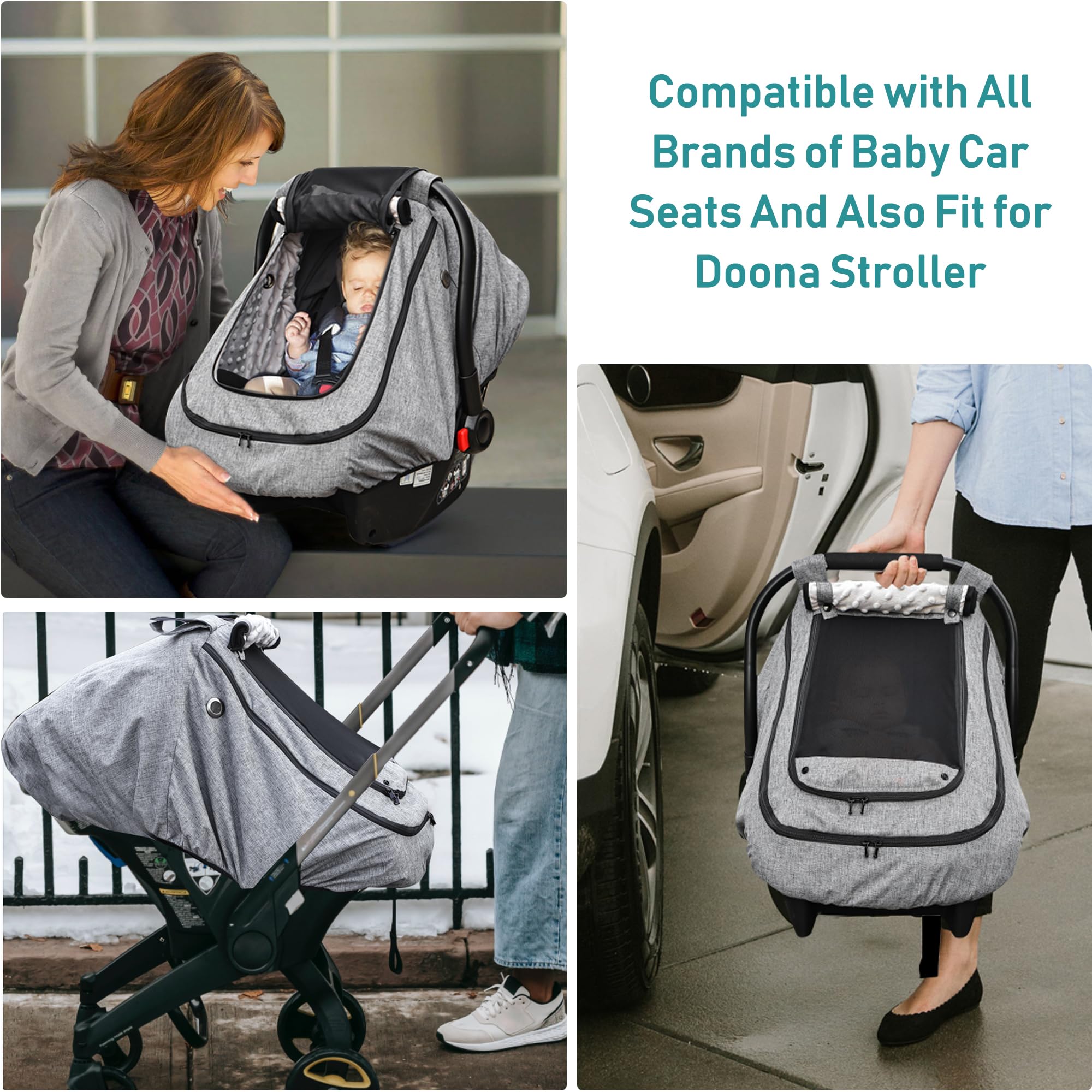 YVMVDV universal fit works with Chicco seats and strollers