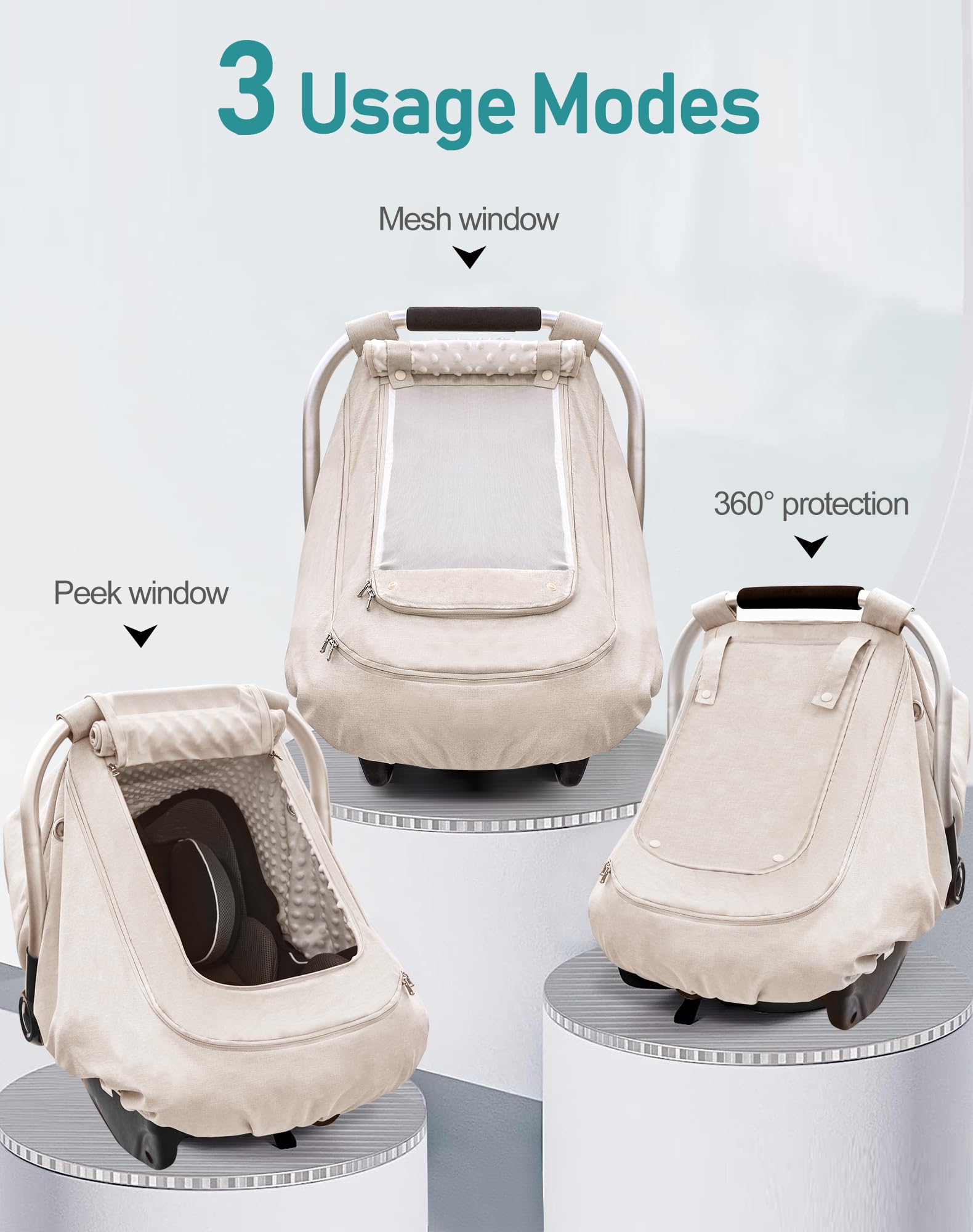 YVMVDV waterproof baby car seat cover universal fit for Chicco and other seats