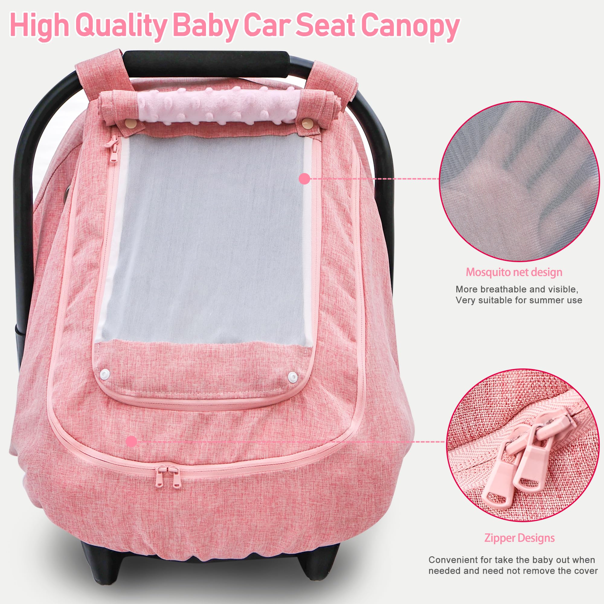 YVMVDV practical zipper design lets you access baby without removing the cover.