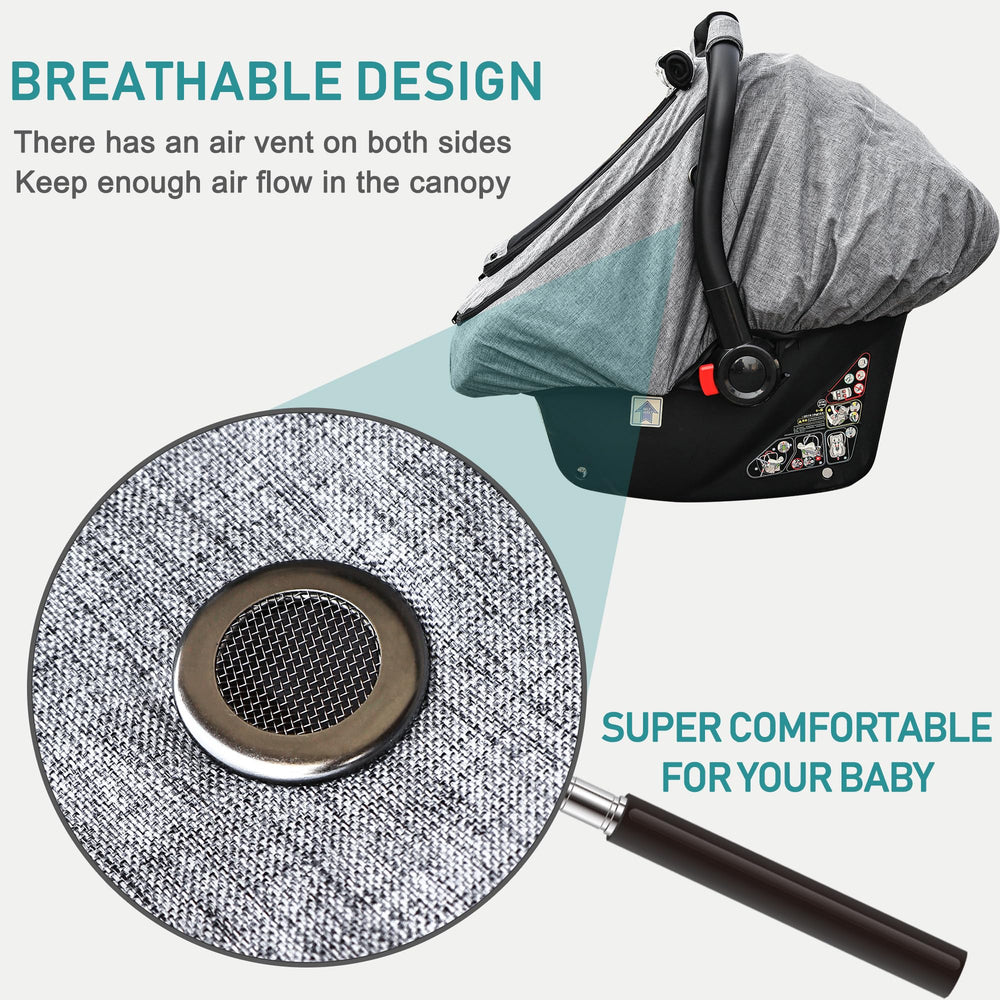 YVMVDV windproof design with ventilation mesh for breathable baby comfort