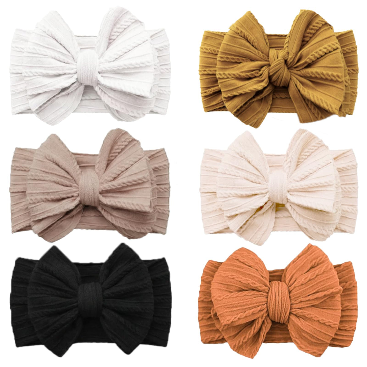 YWAOAIJD baby bows headbands set in three colors for easy outfit matching and daily wear.