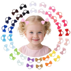 YWAOAIJD mixed-color bows hair ties pack for everyday styling and play