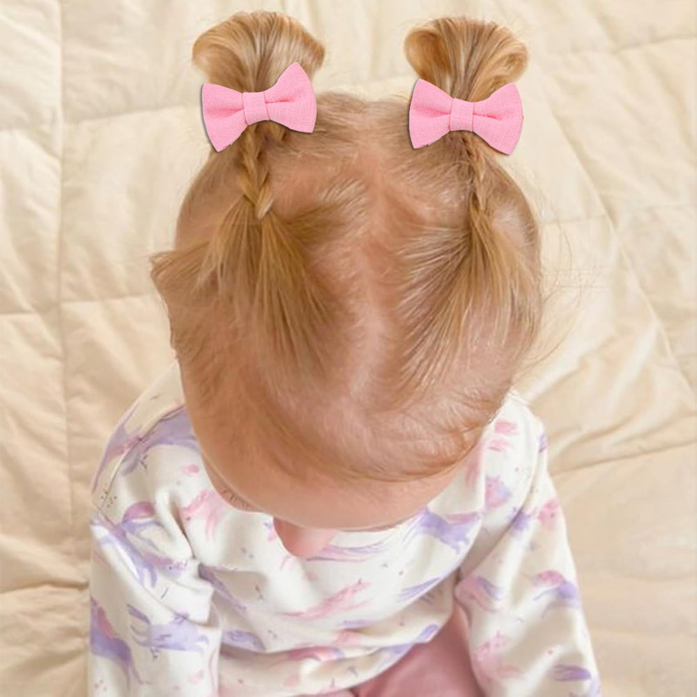 YWAOAIJD soft elastic hair ties close-up highlighting gentle stretch and smooth texture for infants.