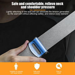 Ywdiml seatbelt adjuster in use showing relaxed shoulder strap.