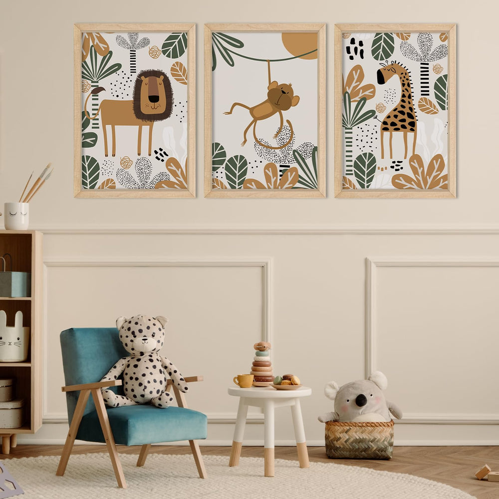 YWJKWLGS wood-frame closeup shows natural texture for warm nursery decor