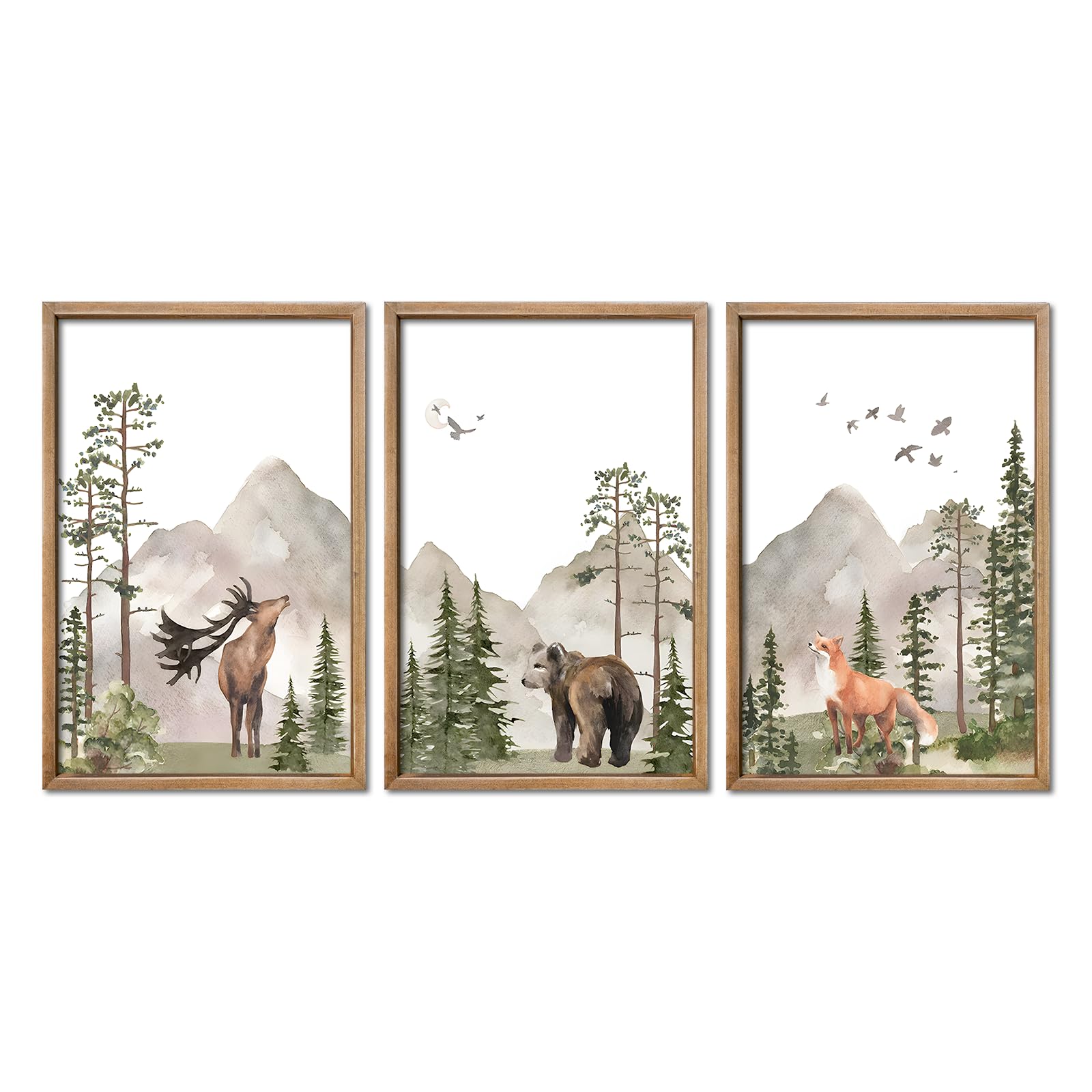YWJKWLGS deer poster adds playful woodland charm to nurseries, inspiring imaginative play