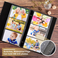 Ywlake 300-pocket album highlights generous capacity for baby milestones.