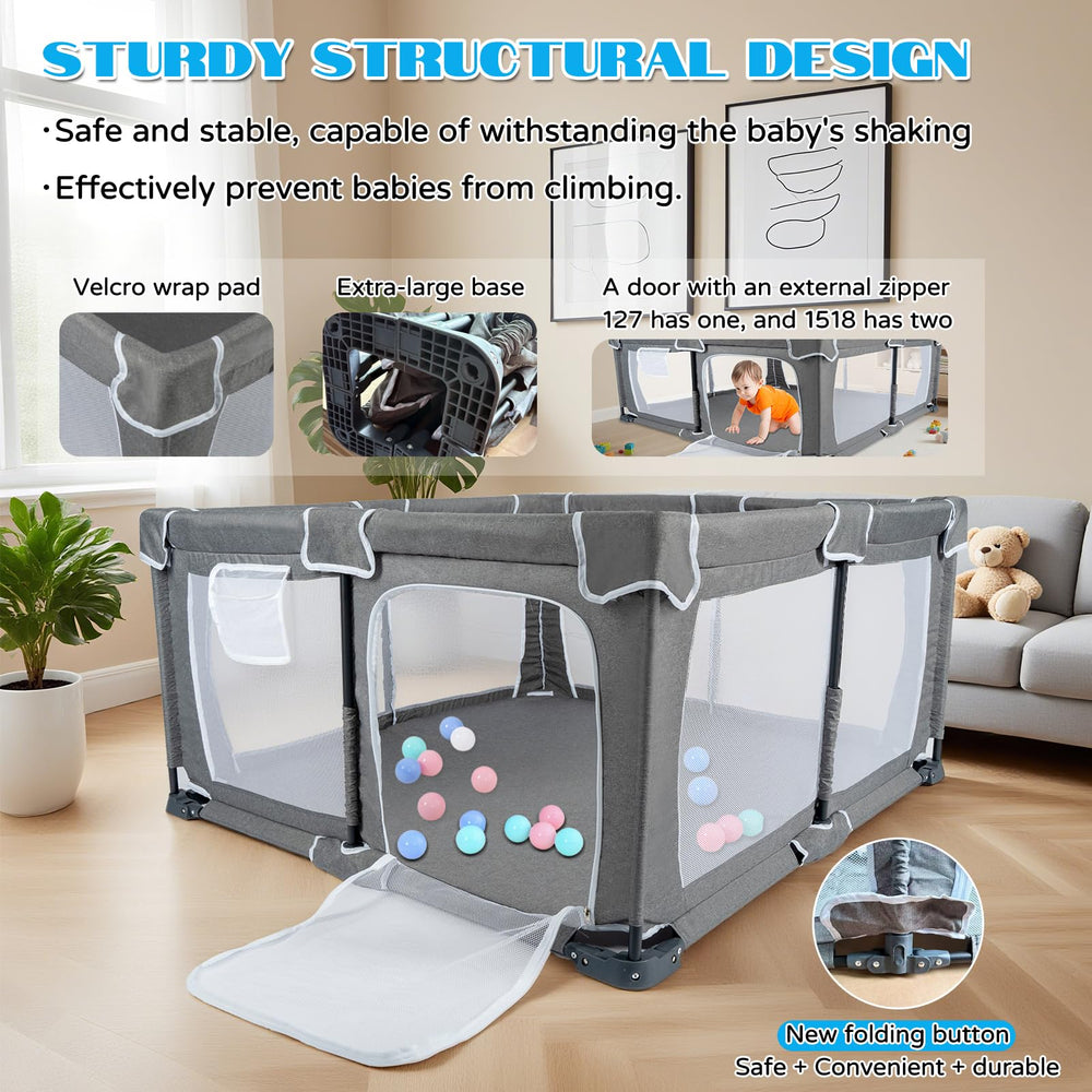 YXHUIFA foldable playpen safety padding cushions bumps.