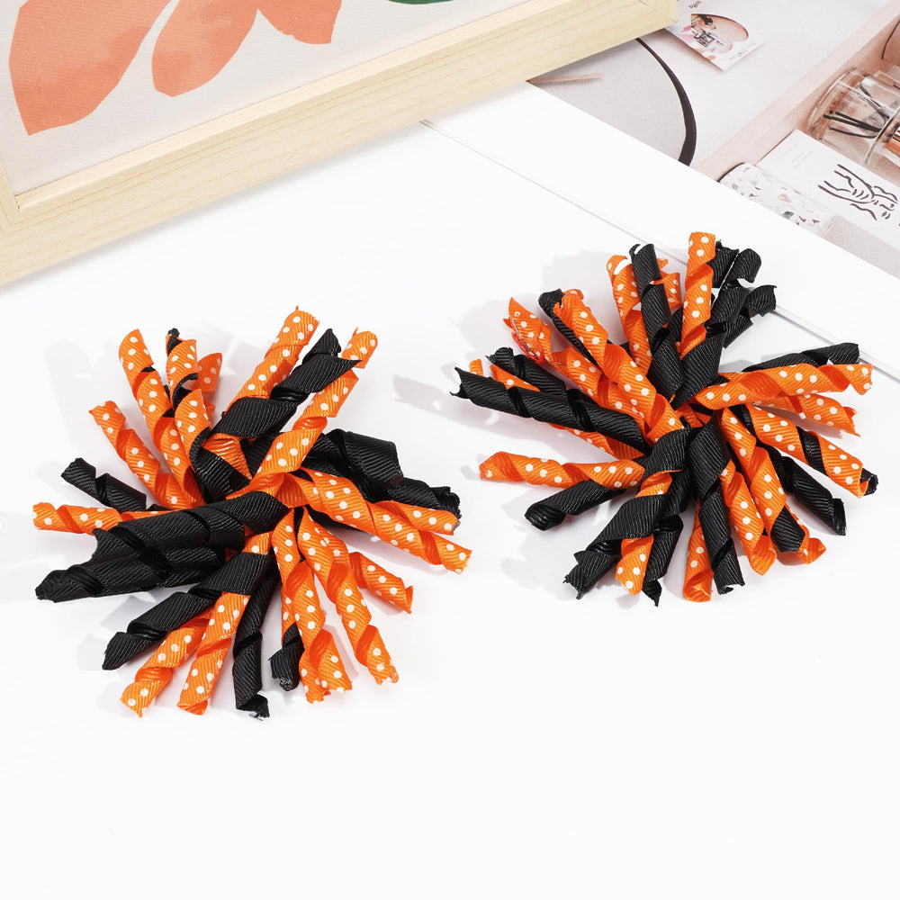 Yxiang orange korker bow clip adds cute 3-inch flair to daily outfits
