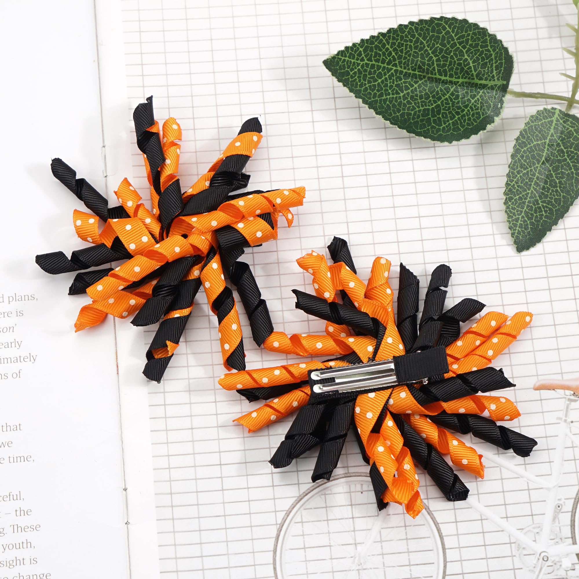 Yxiang handmade ribbon korker bow clip with fully lined alligator grip