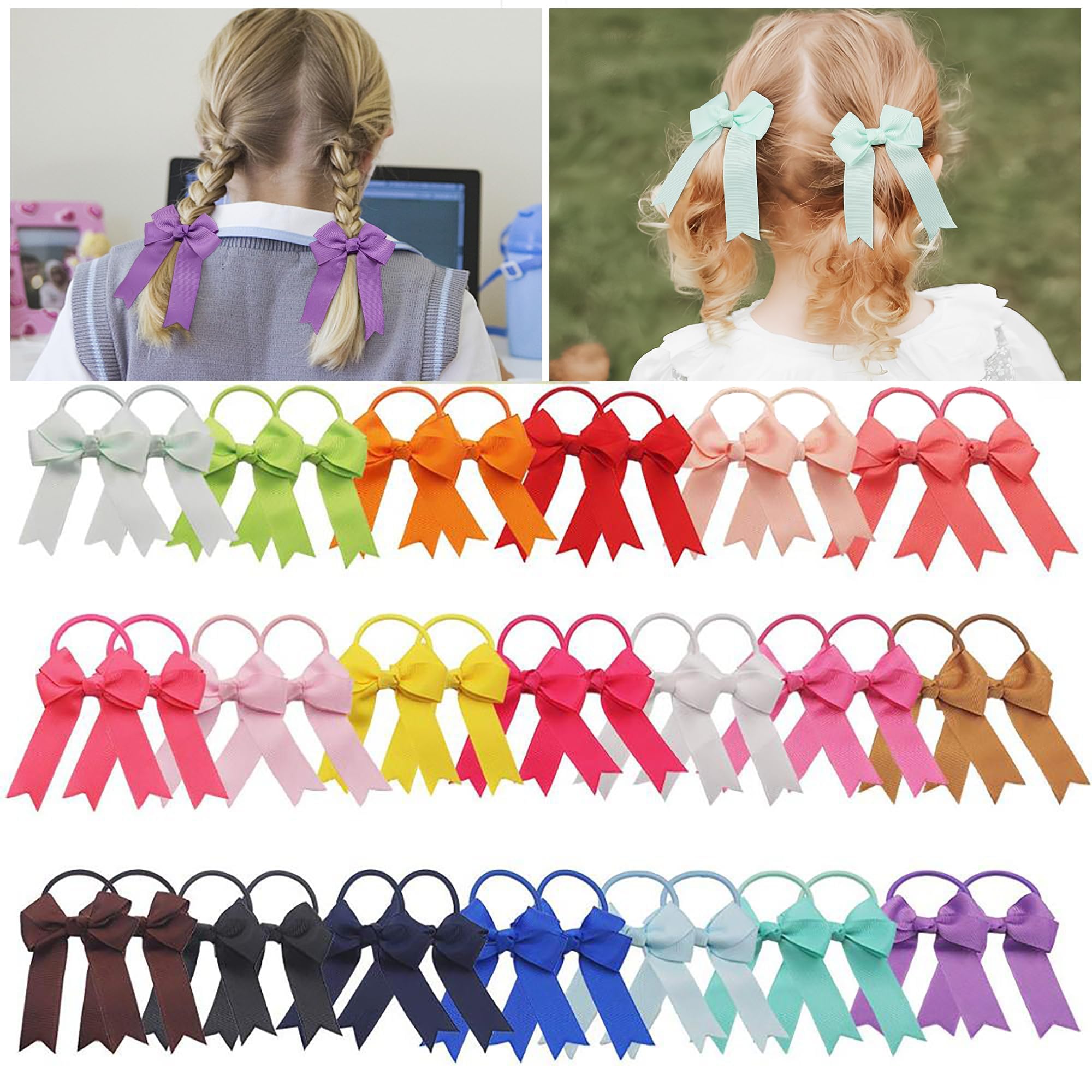 Yxiang pony-tail bows work from casual to festive occasions.