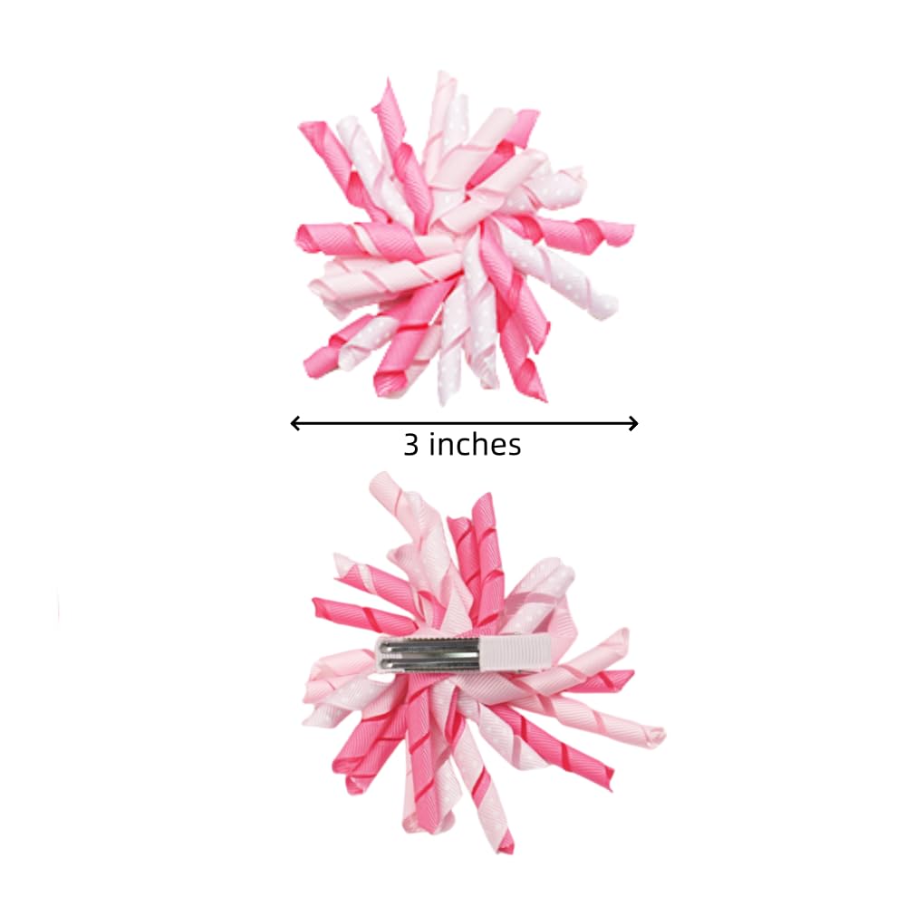 Yxiang pink korker bows close-up alligator clip showcases durable grip for active kids.