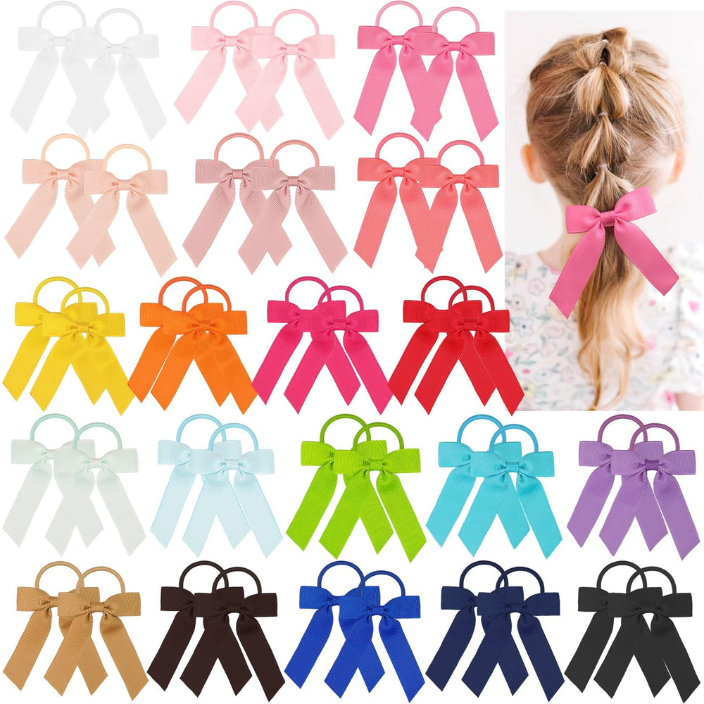 Yxiang Ponytail Bow pack of 40 bows offering colorful options for daily wear