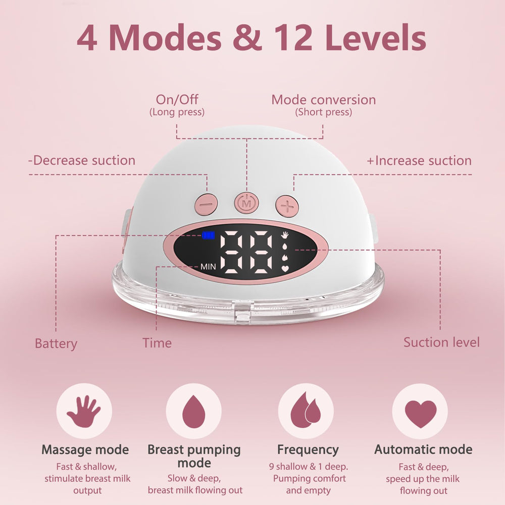 YXYaoZhengYiGeYi wearable breast pump in use, discreet pumping during daily tasks.