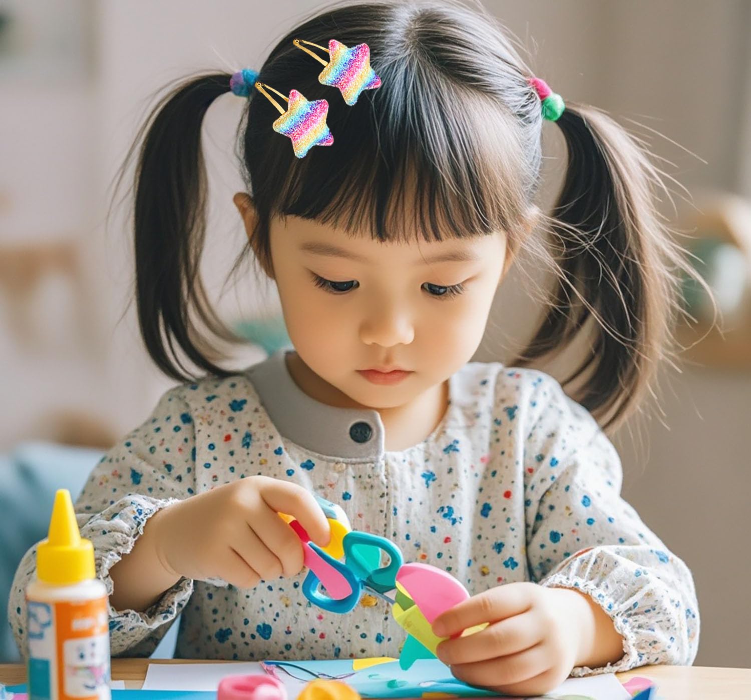 YYaaloa butterfly hair clip pairs with colorful outfits