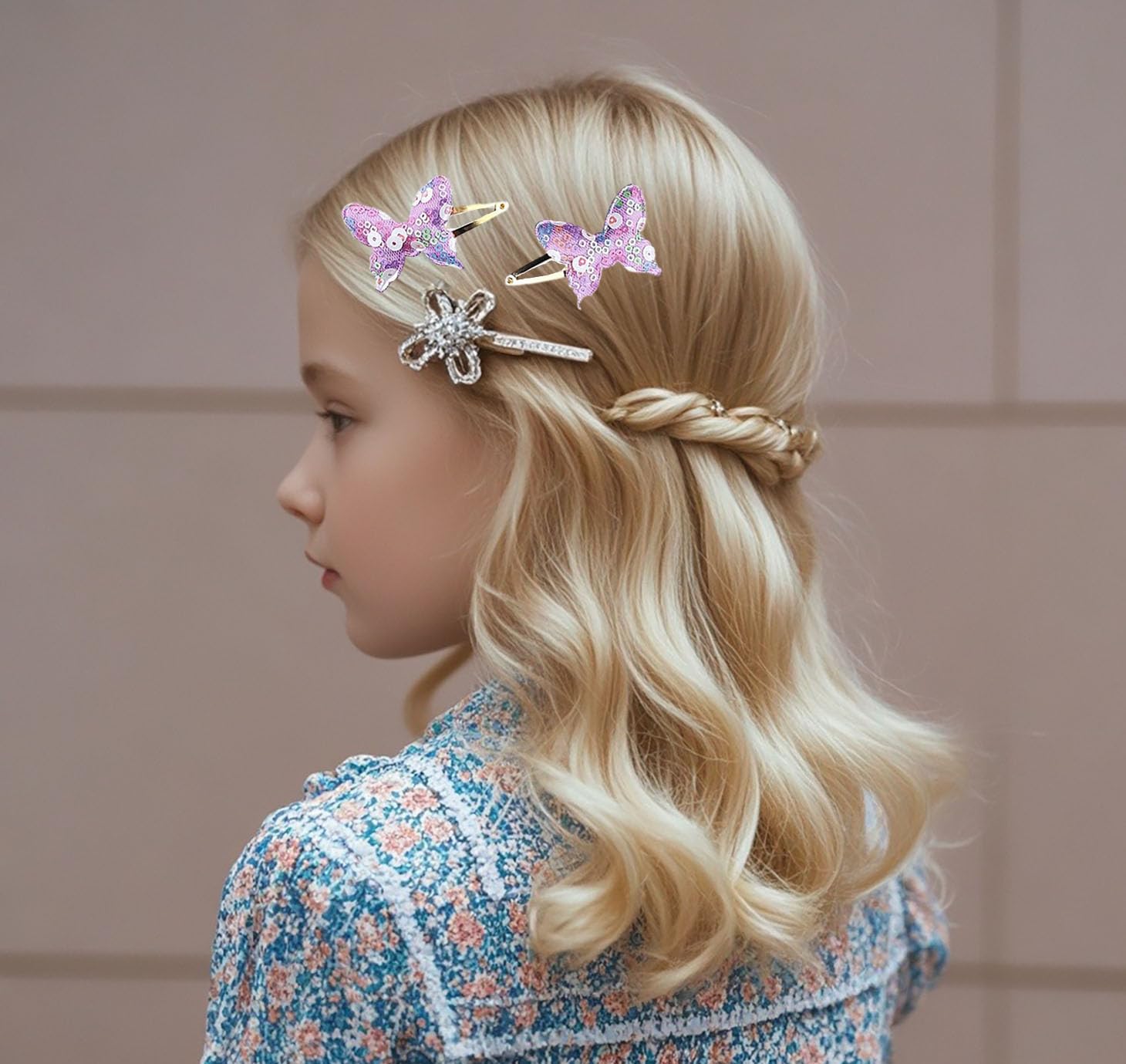 YYaaloa crown hair clip adds a playful touch to styles.