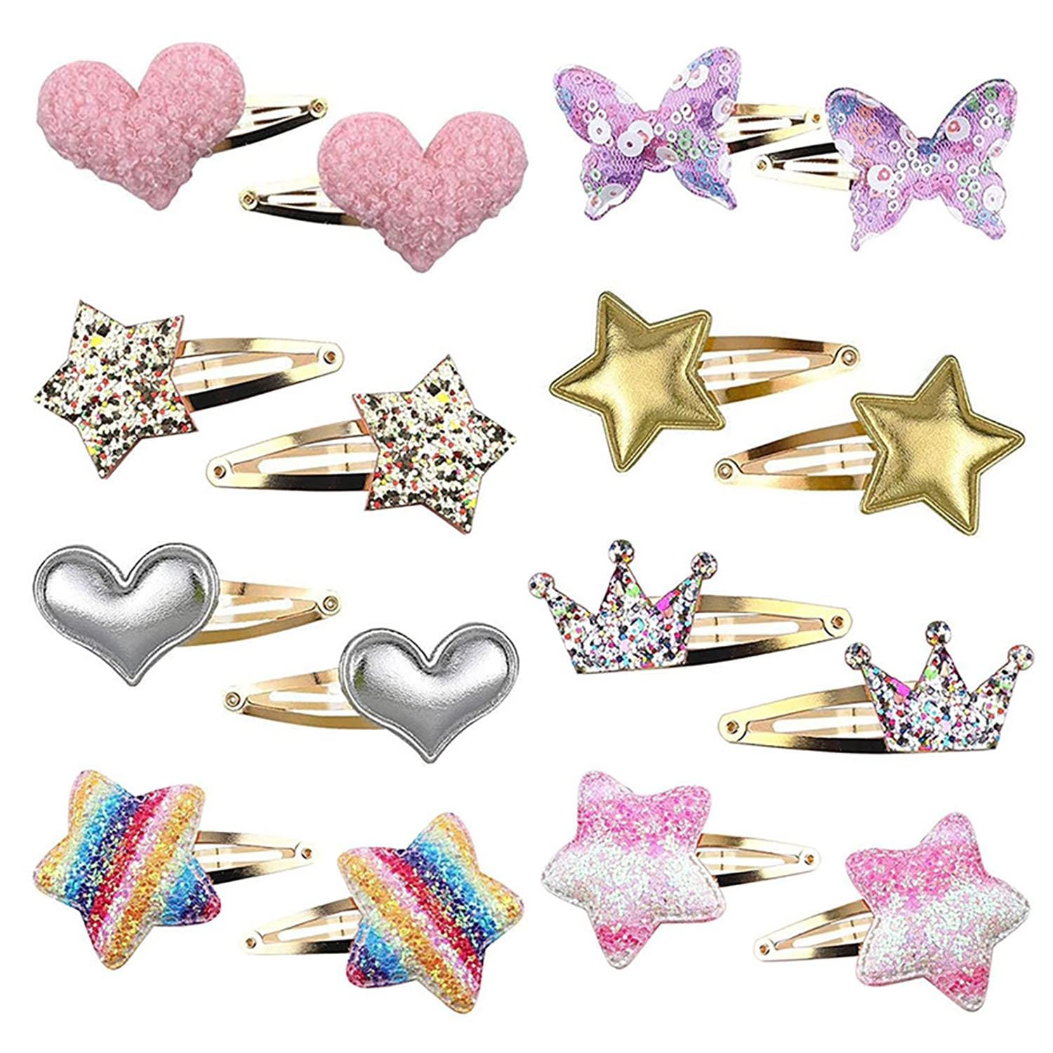 YYaaloa glitter heart hair clip adds charm to daily hairstyles.