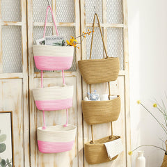 YYaaloa stylish storage baskets elevate living room organization.