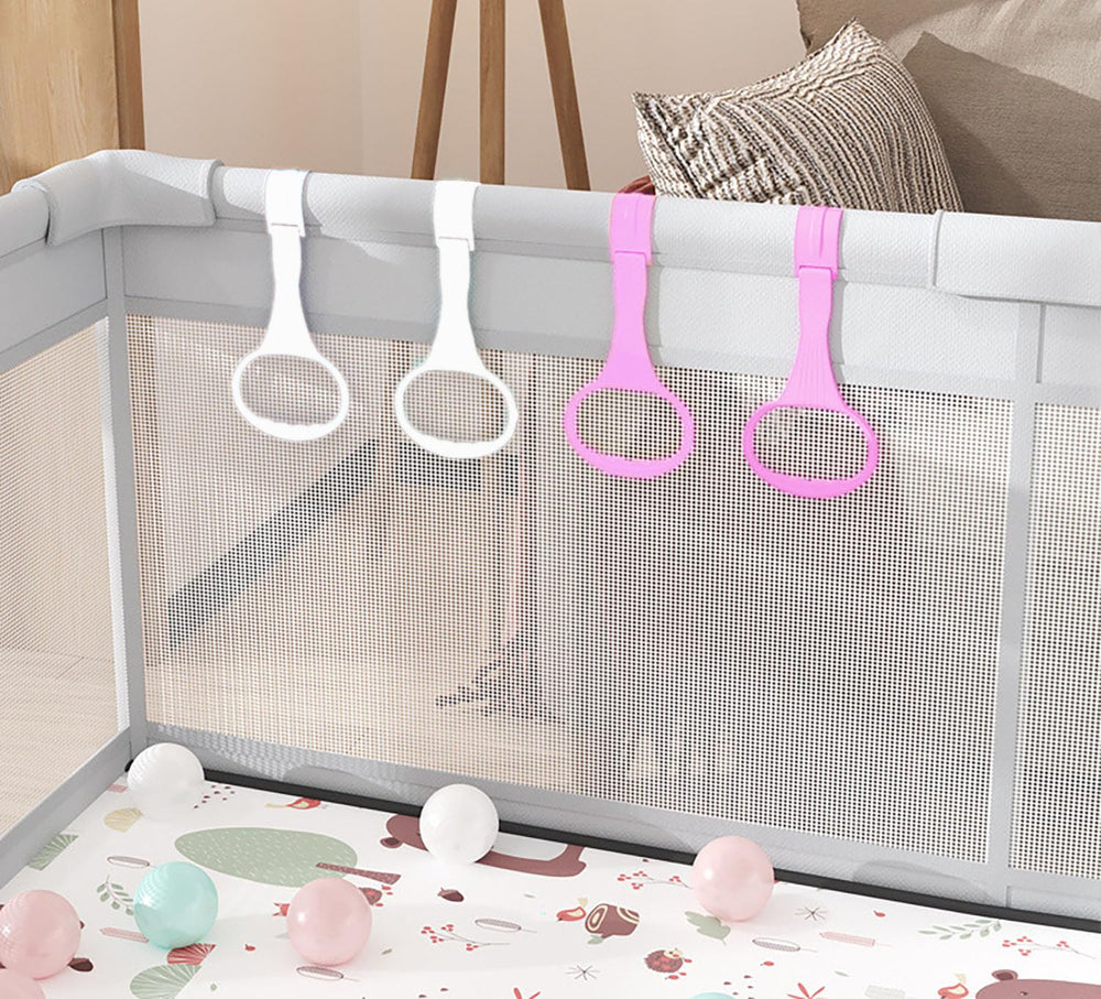 YYaaloa WalkAssistant compatible crib rings — fits most cribs, playpens, and stairs without tools.