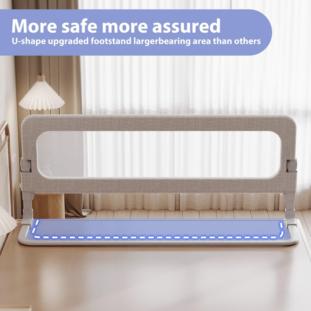 YYAMEA bed rail supports multiple bed sizes, including queen, twin, and full.