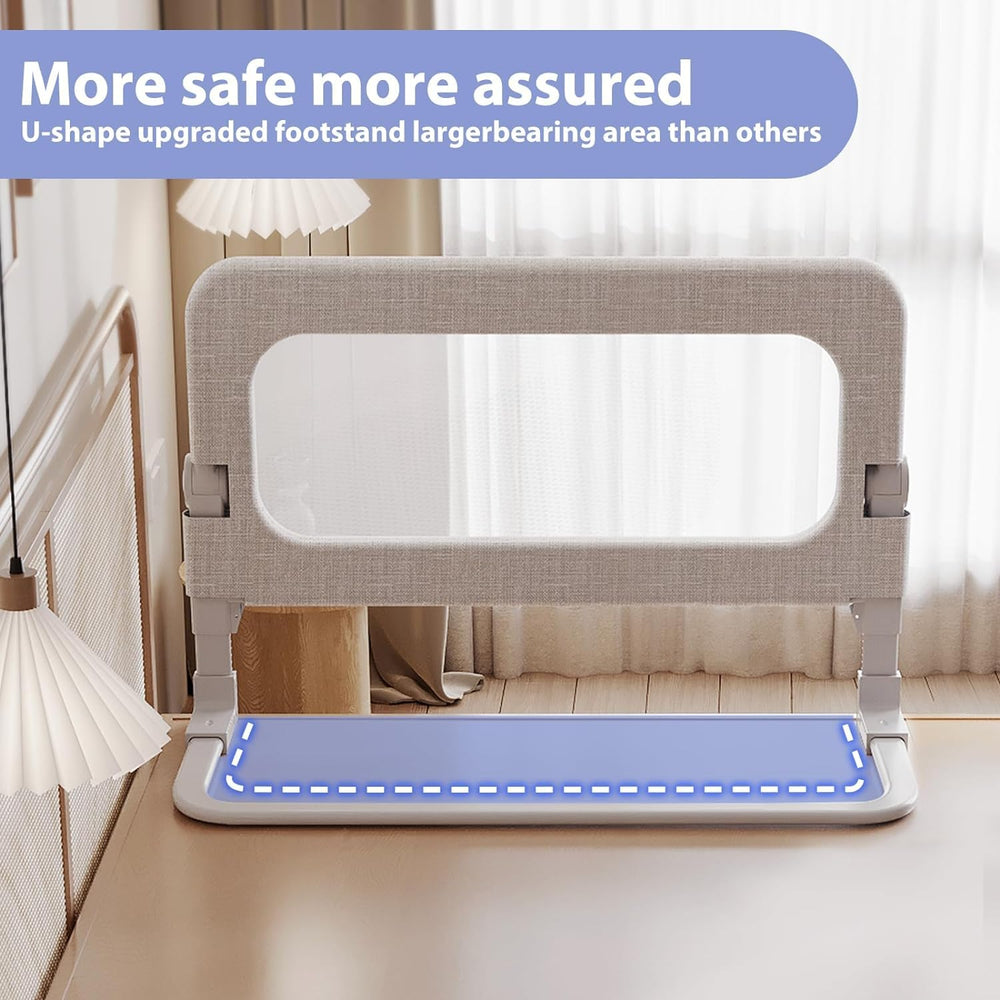YYAMEA easy-installation bed rail with no tools needed for quick setup.