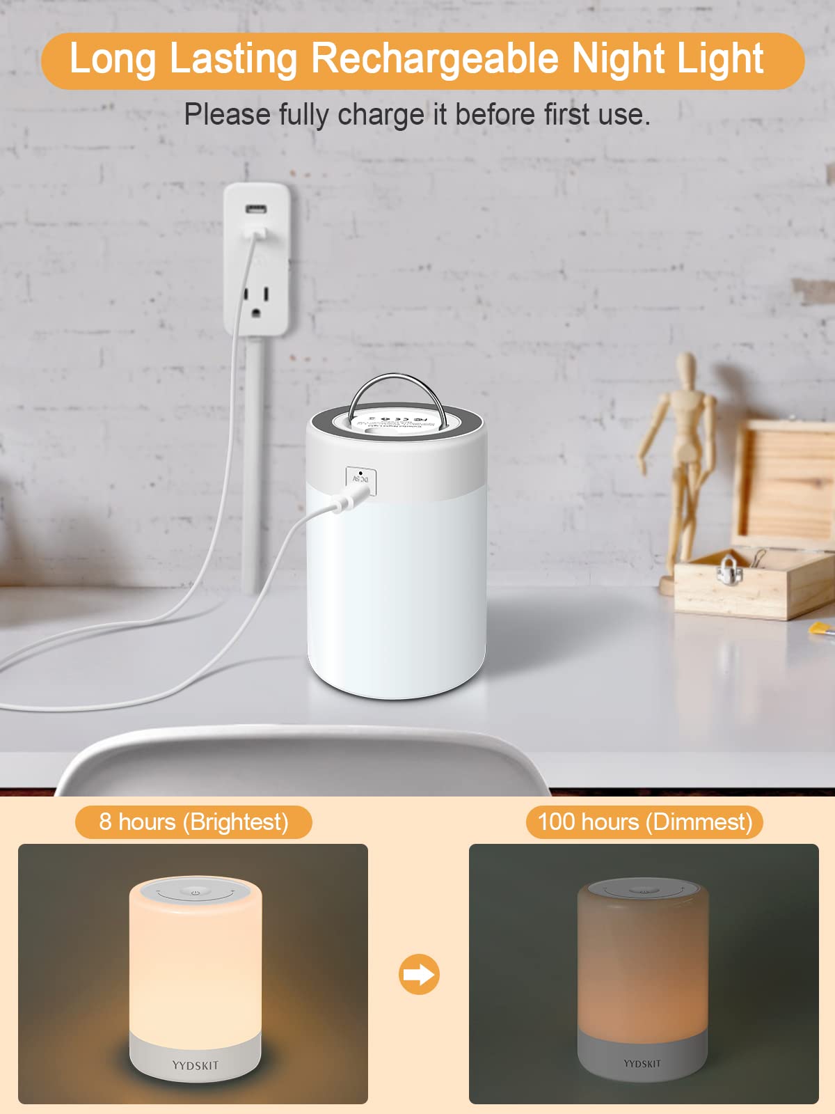 YYDSKIT color mode offers kid-friendly ambiance with soothing color options.
