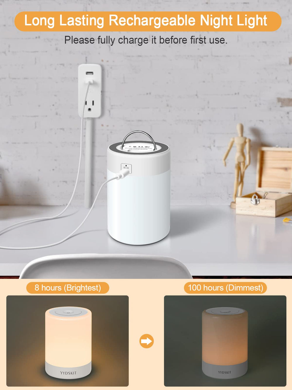 YYDSKIT color mode offers kid-friendly ambiance with soothing color options.