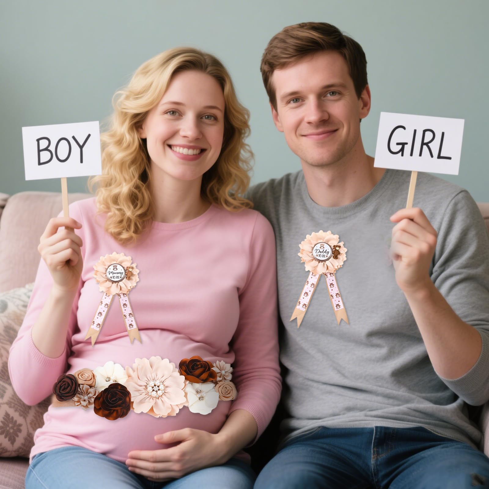 Yylaiire brown baby shower decorations provide warm, celebratory ambiance.