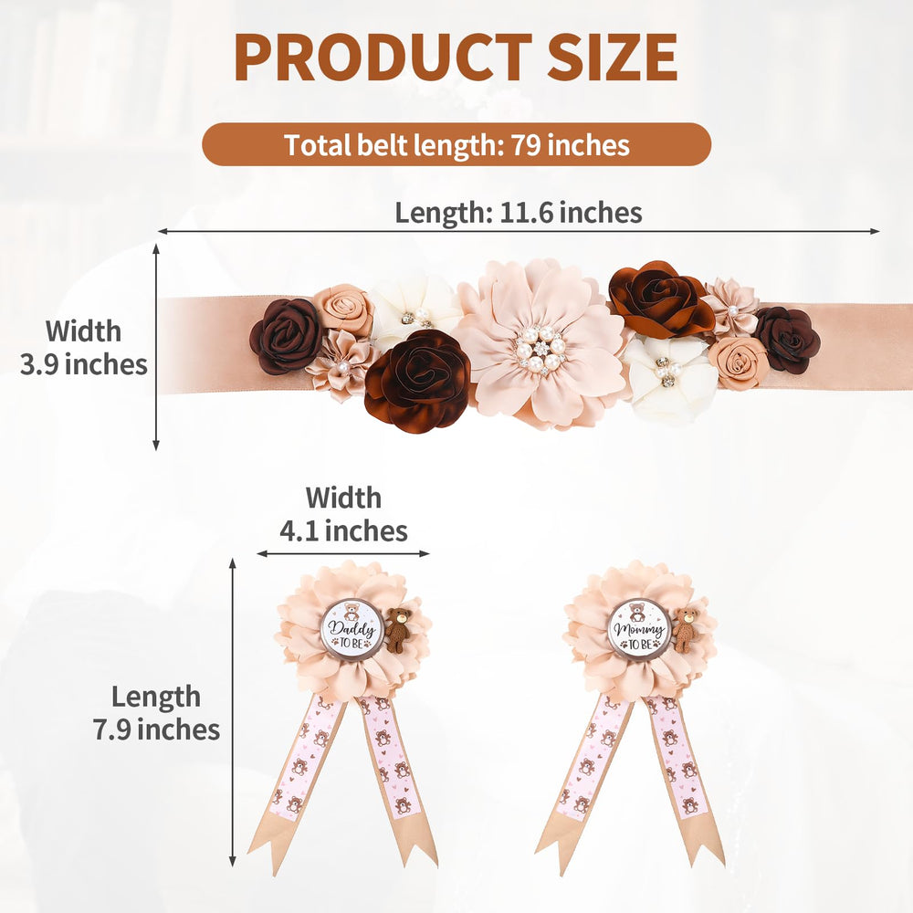 Yylaiire teddy bear maternity corsage 1 adds charming focal point for baby shower decor.