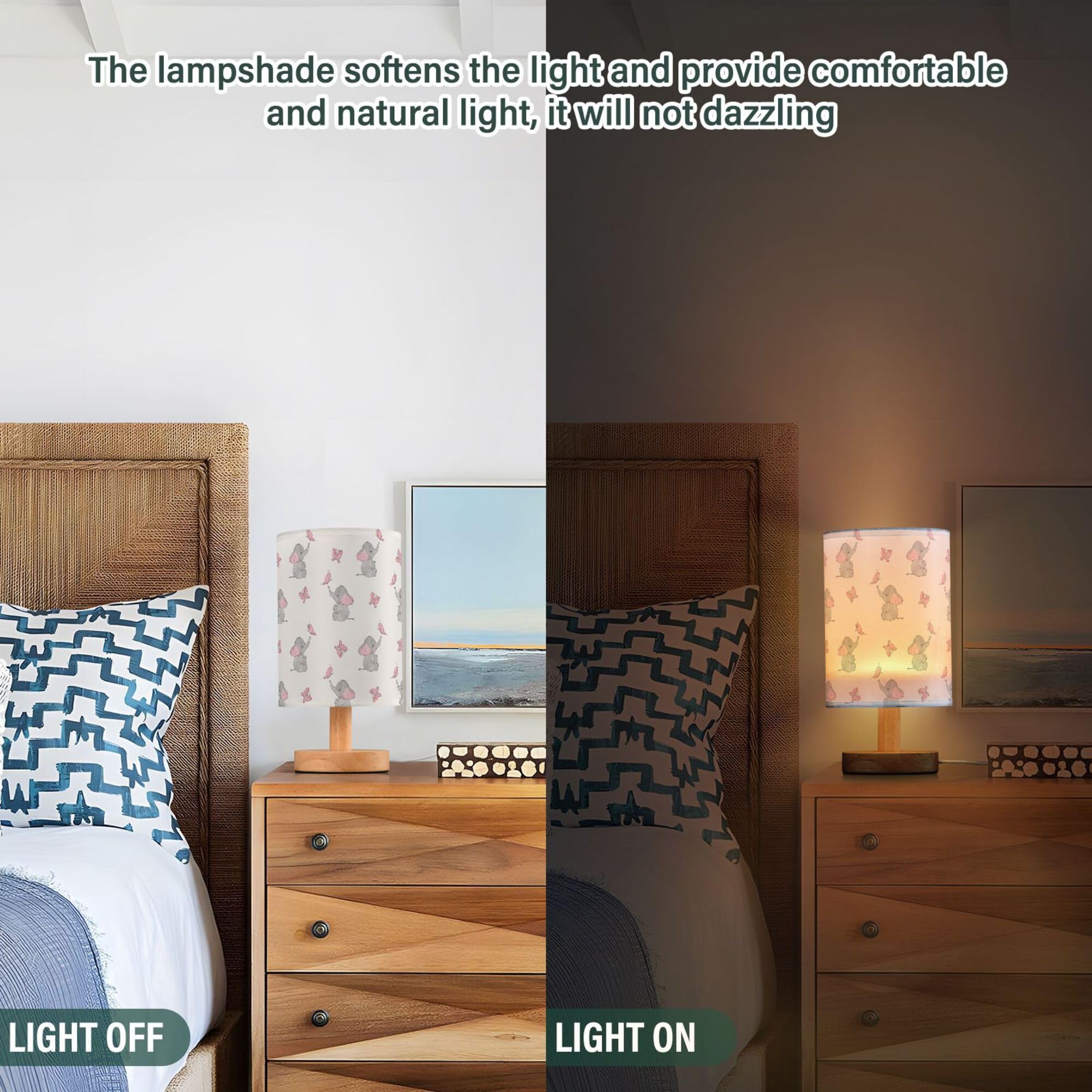 YYZZH elephant lamp on-off switch lets you control lighting quickly.