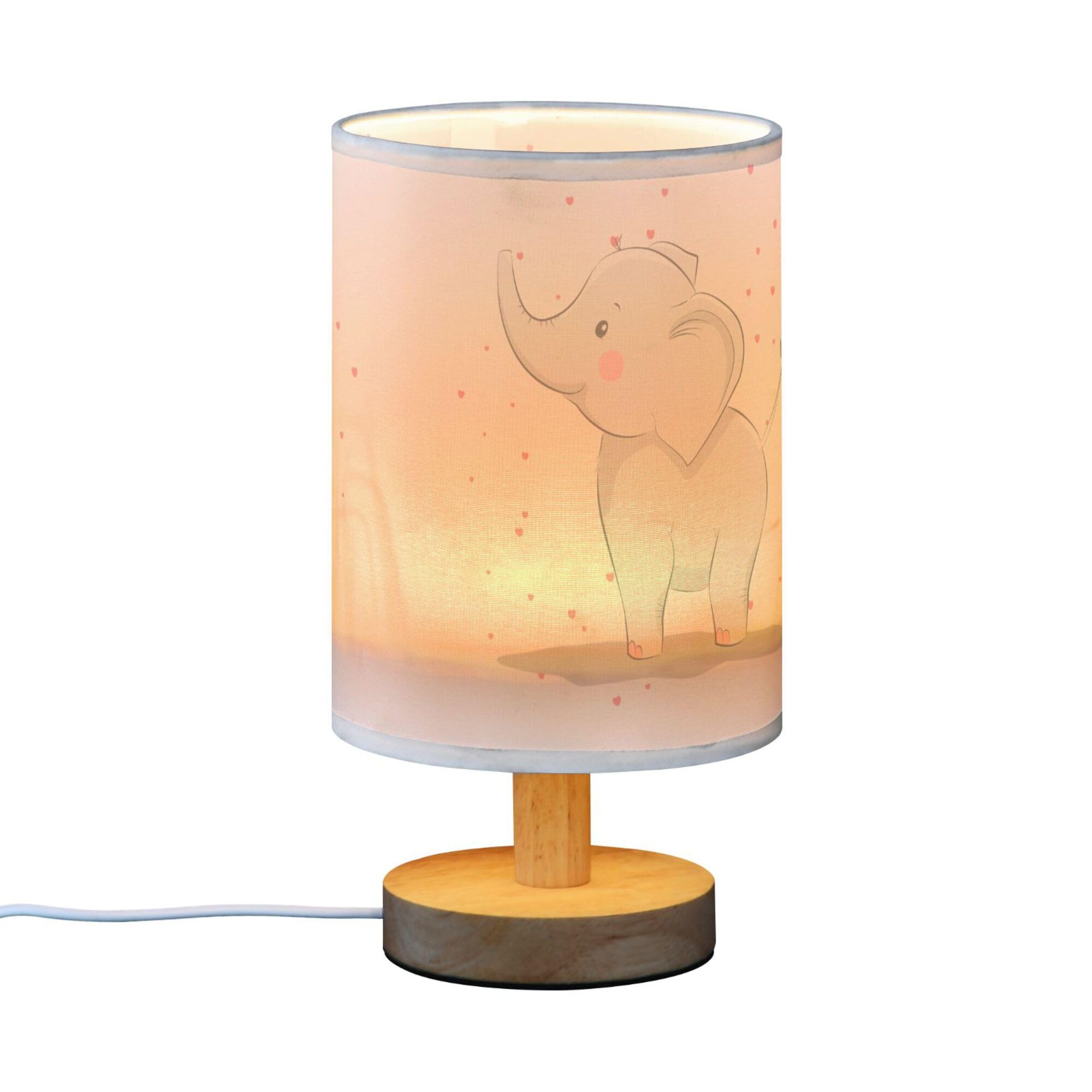 YYZZH table lamp wood base design highlights sturdy construction for desks.