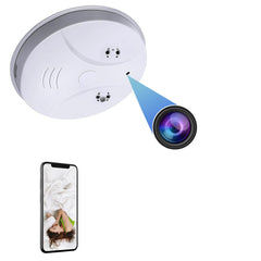 YZBBING security camera smoke detector front view for discreet home monitoring.