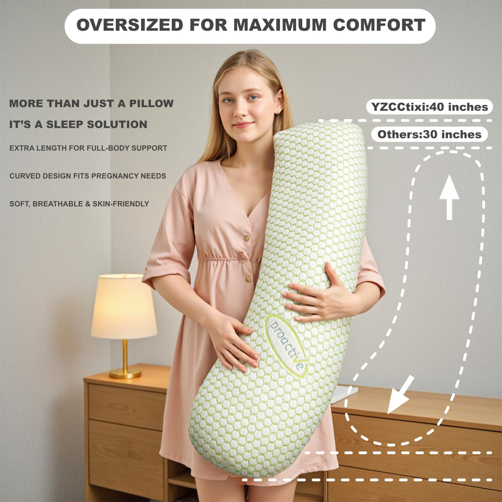 YZCCtixi long-arm wraparound design supports hips and belly