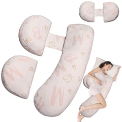YZCCtixi pregnancy pillow full-length offers all-night body support for sleeping comfort.