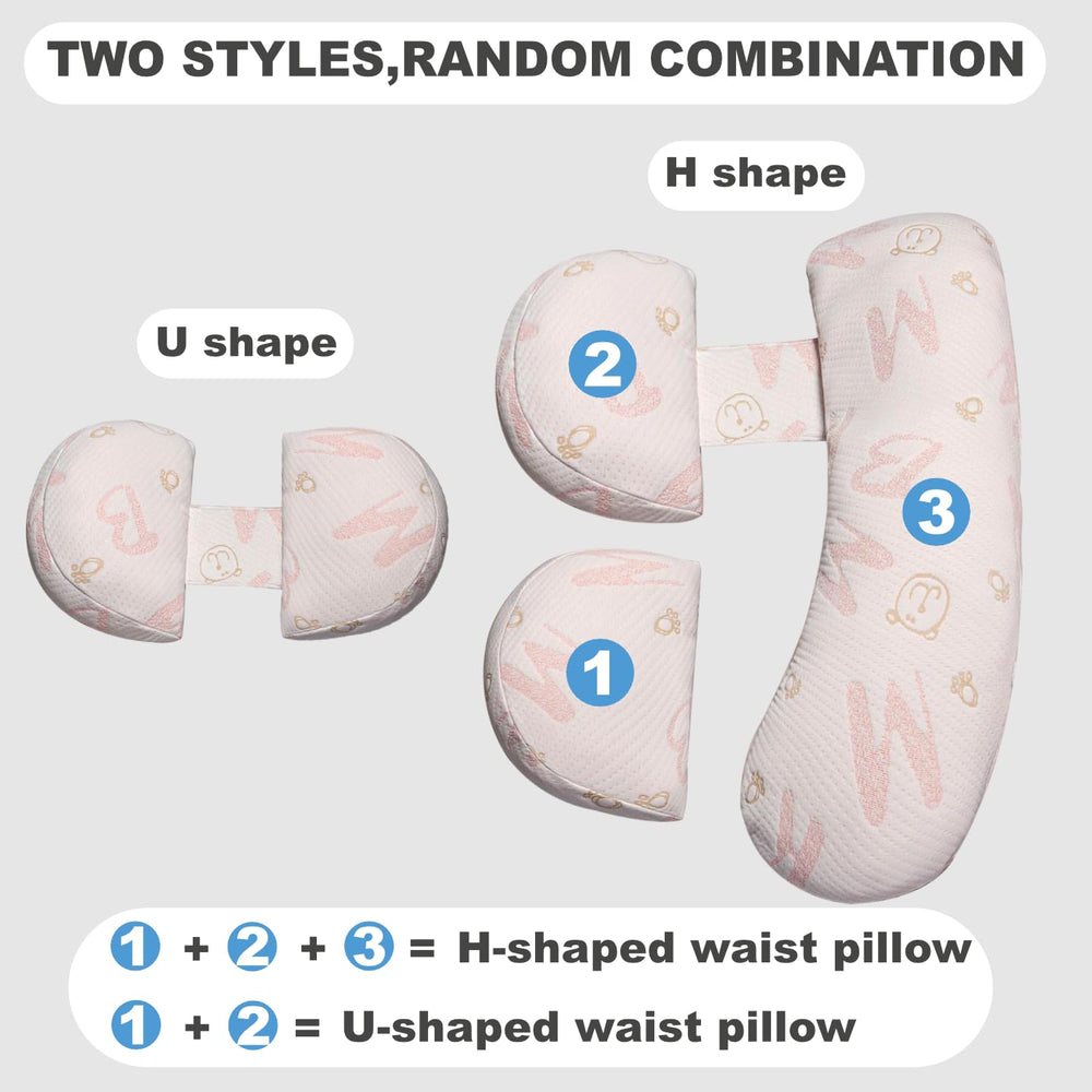 YZCCtixi pregnancy pillow machine-washable cover keeps sleeping surface clean.