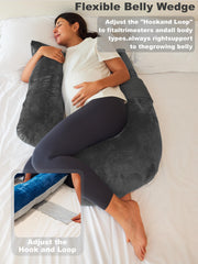 yzcctixi pregnancy pillow removable cover simplifies cleaning and maintenance.