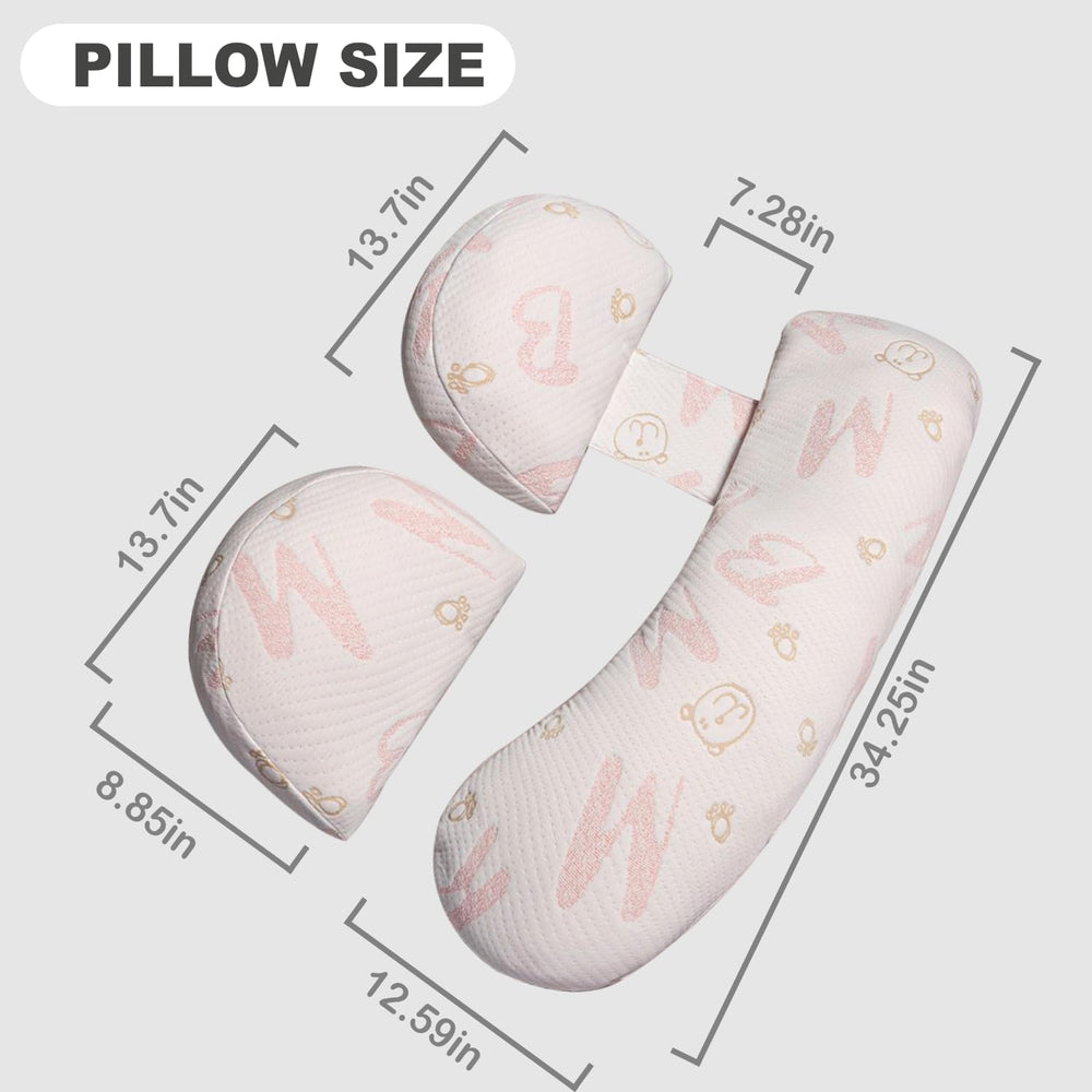 YZCCtixi pregnancy pillow ideal for side sleepers and pregnancy comfort.