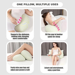 YZCCtixi pregnancy pillow soft velvet cover feels gentle on skin during sleep.