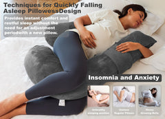 yzcctixi pregnancy pillow wrap-around arms offer customizable side-sleep support.