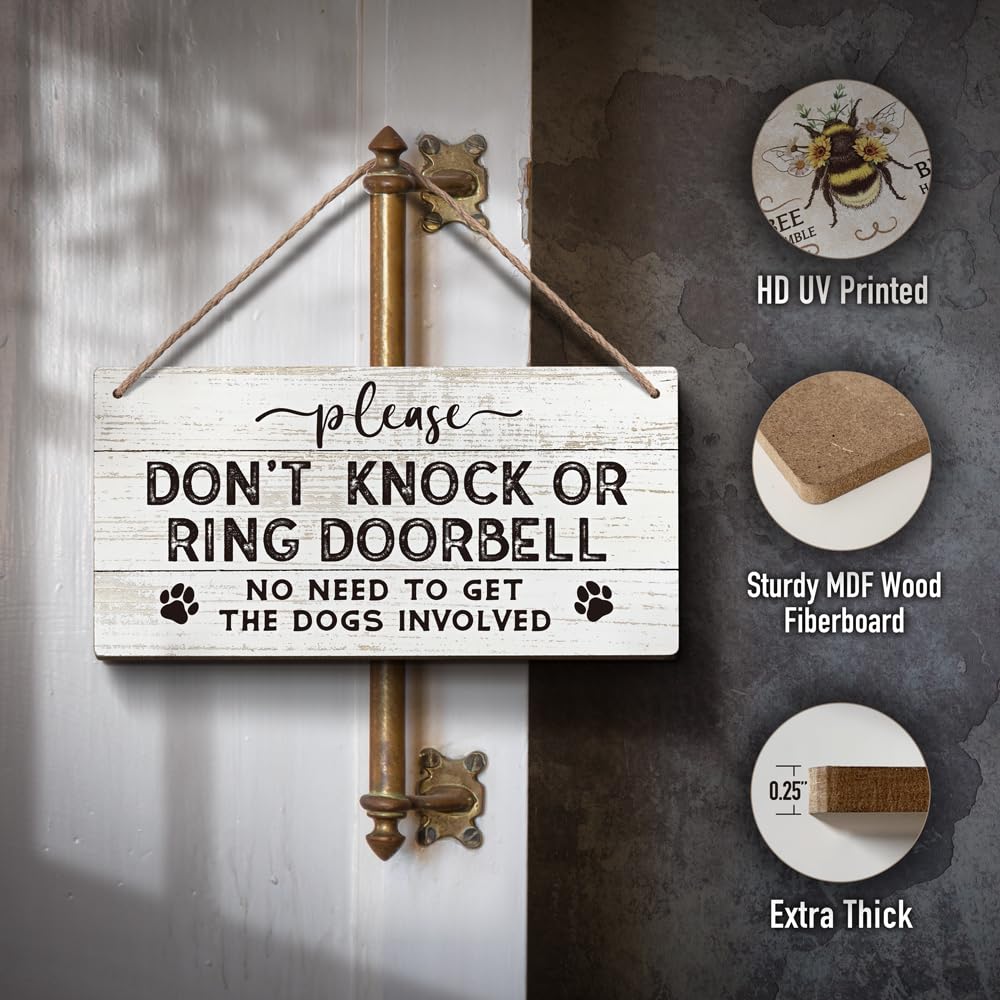 YZEXEZY Do Not Ring Sign for doorbell cover to reduce disturbances.