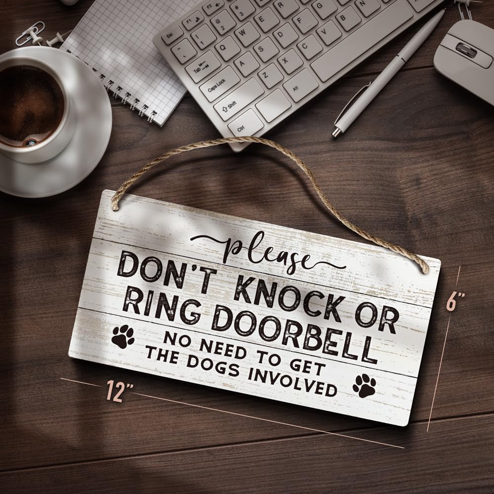 YZEXEZY Housewarming Gift Sign for new homeowners and dog owners.