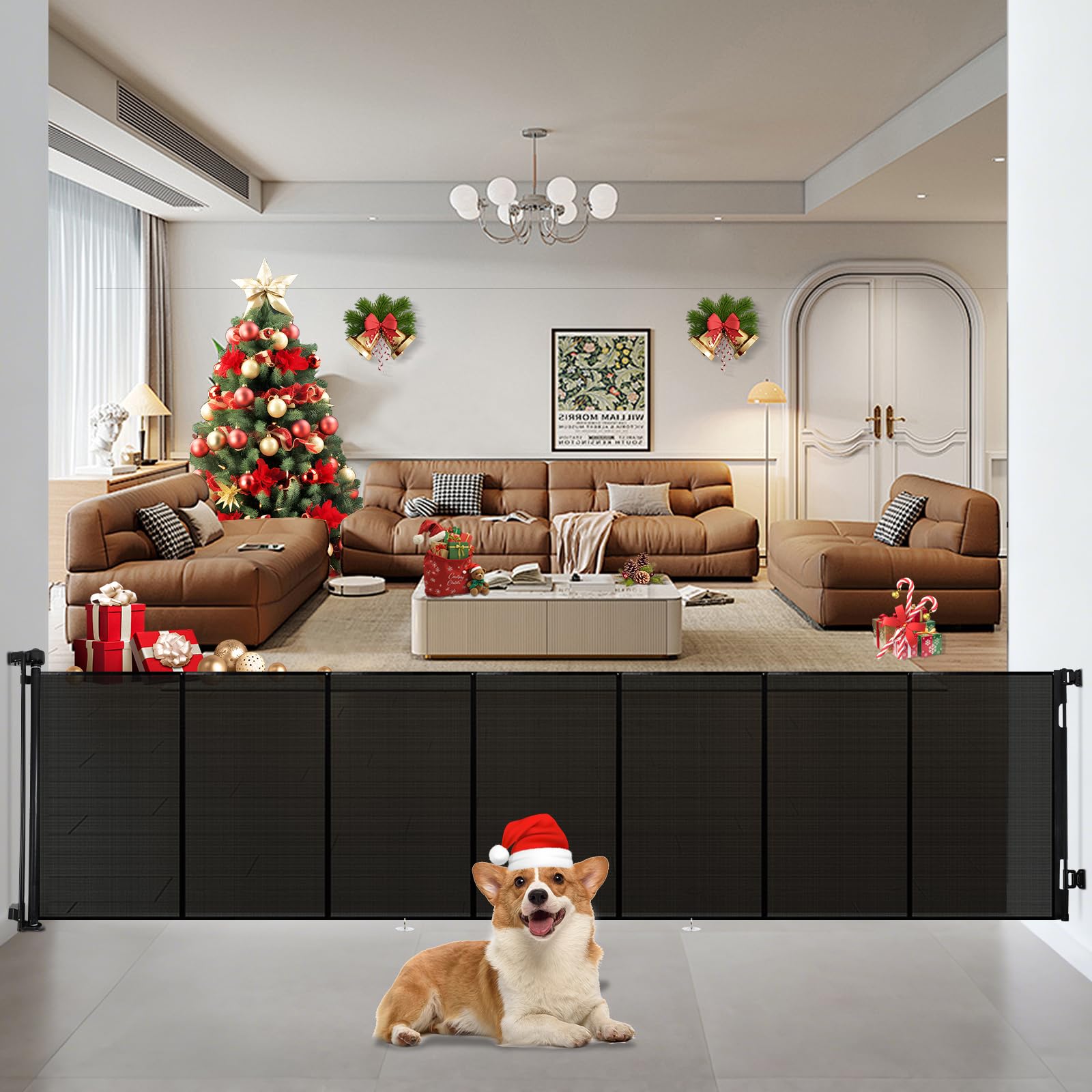 YZHDUXIU 200-inch gate extended for wide openings, ideal for large doorways