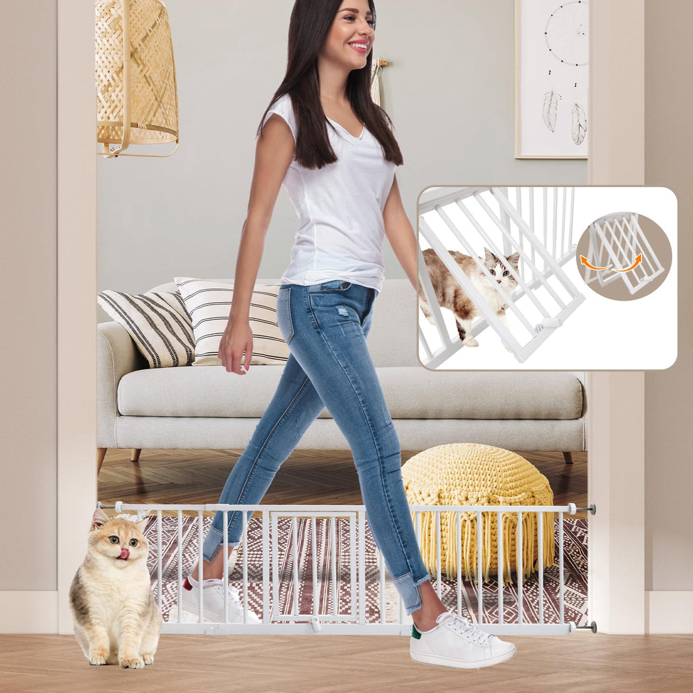YZHDUXIU dog gate in doorway setup for versatile placement