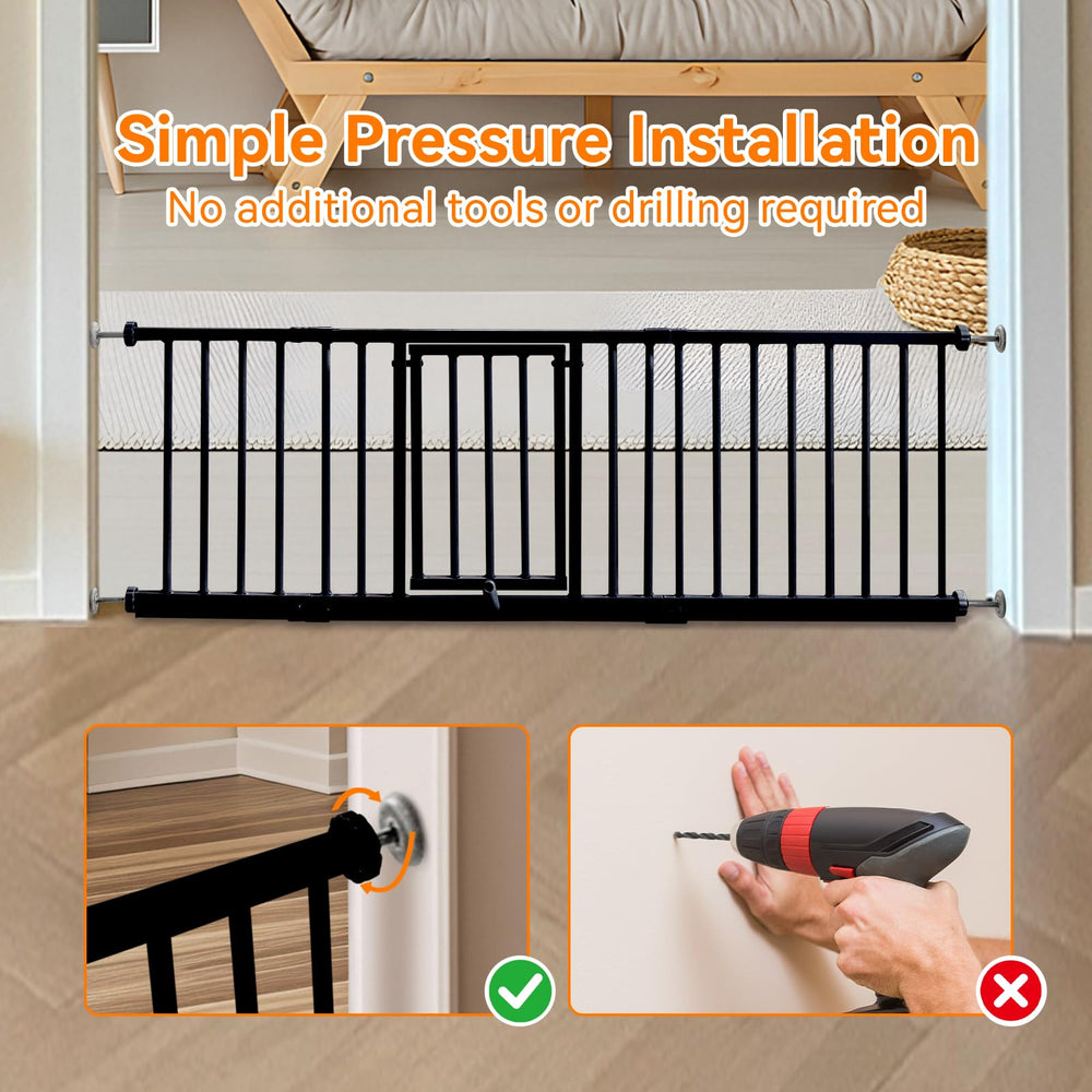 YZHDUXIU step over design keeps floors clear while containing small pets