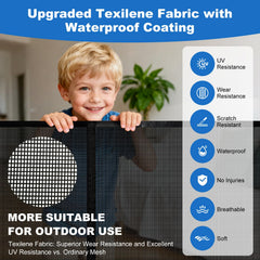 YZHDUXIU Textilene mesh close-up shows wear resistance and UV protection