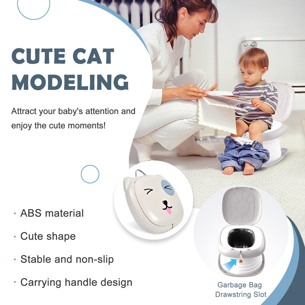 YZNlife travel potty easy-clean design simplifies washing and odor control