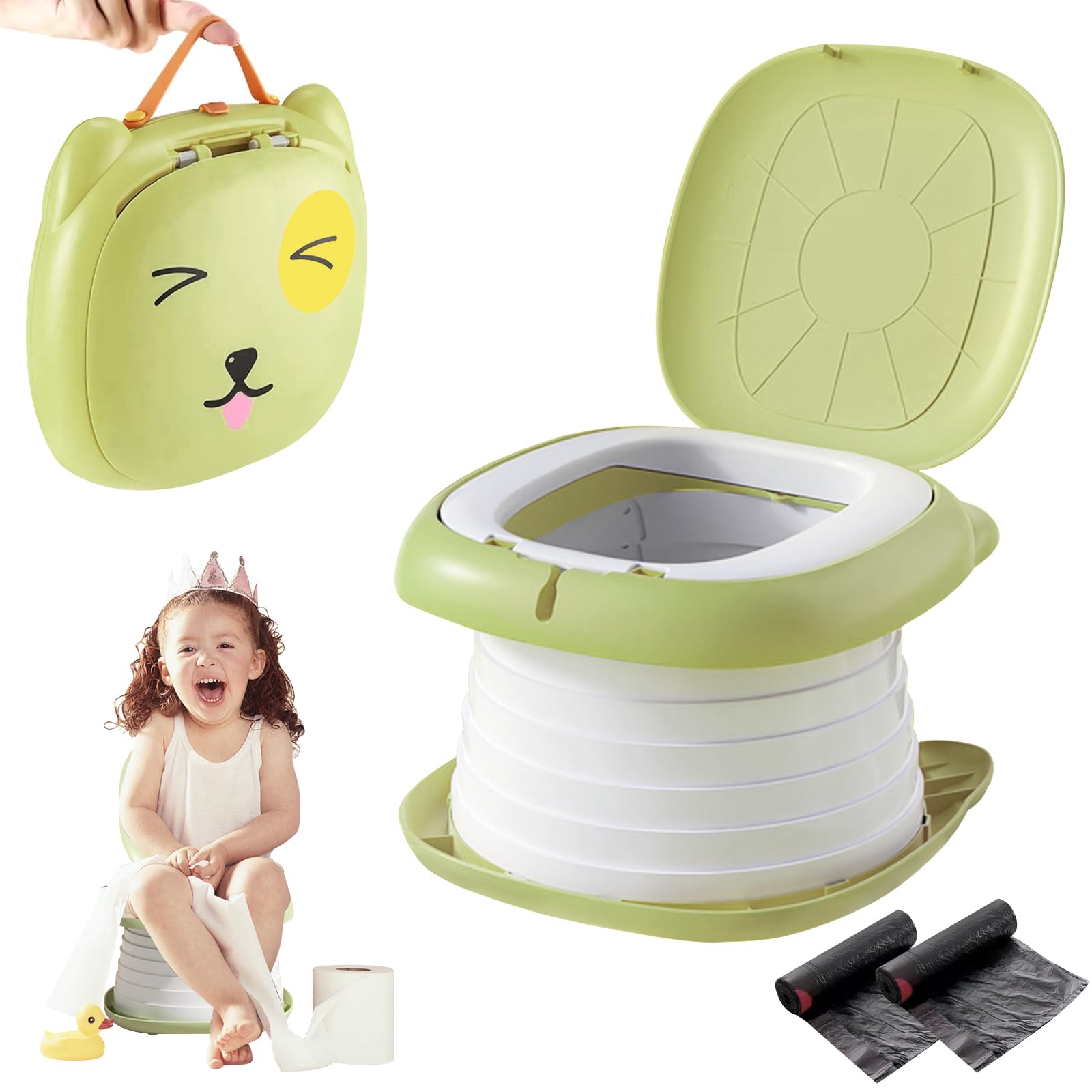 YZNlife Travel Potty green color ideal for family travel