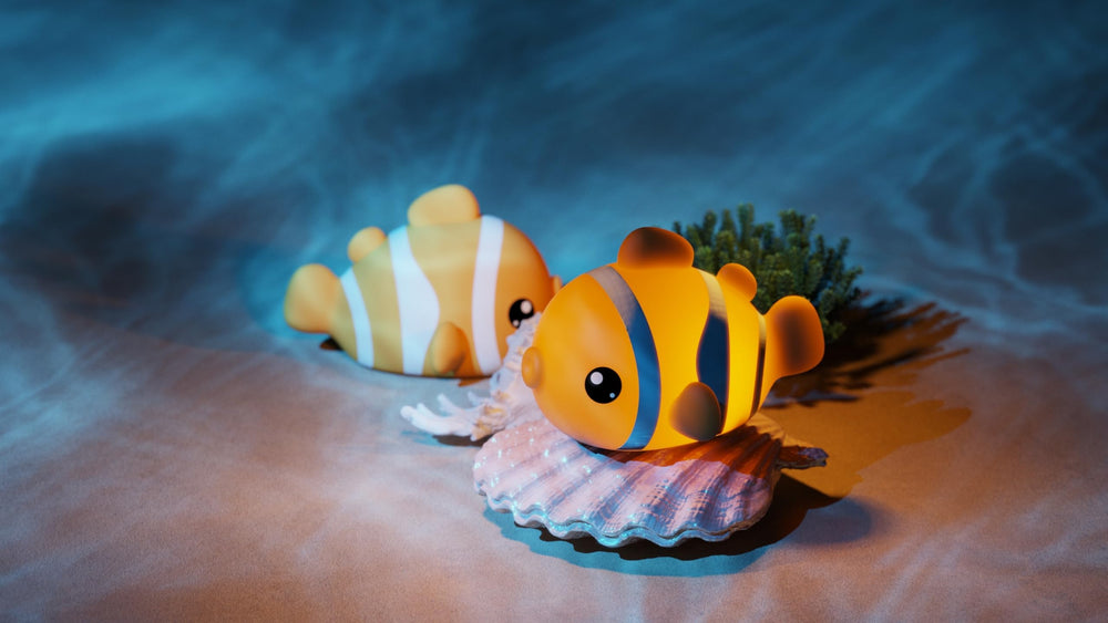 YzzYzz clownfish night light silicone soft body provides tactile comfort