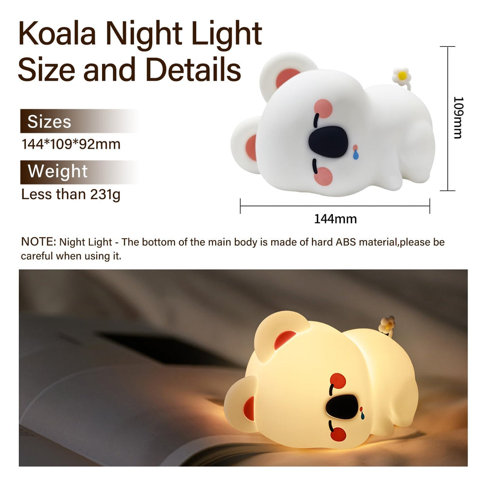 YzzYzz koala night light kids room decor adds soft ambience